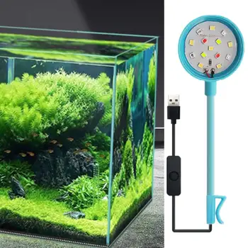 Универсални ламповые осветителни тела за аквариум, универсална водоустойчива led лампи за аквариум, регулираща се на 360 ° клипсовая лампа за риба