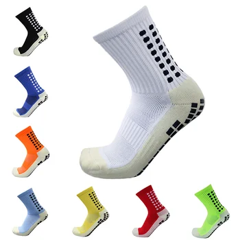 Чорапи-Слипоны, Нови Футболни Спортни Памучни футболни чорапи със Защитата от захващане, calcetas antideslizantes de futbol